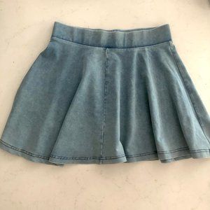 Topshop Denim Skater Skirt